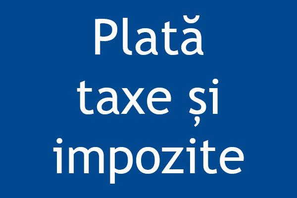 Plata taxelor și impozitelor